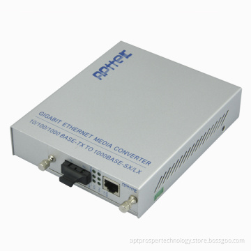 10/100/1000M multi-mode dual fiber 550m media converter